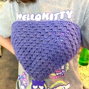 Boho Crocheted Bandeau (or Large bandana)